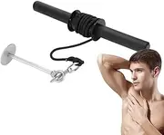 Forearm Exerciser - Grip Strength Training Equipment - Forearm Strengthener and Wrist Roller with Quick Locking Mechanism Anti-Slip Grip for Men and Women