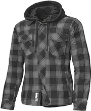 Held Lumberjack II Motorcycle Textile Jacket, black-grey, Size M for Men Black Grey