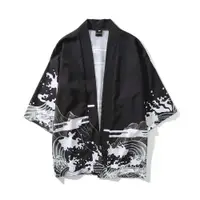 在飛比找ETMall東森購物網優惠-Vintage Dark Ukiyo-e Dao Robe 