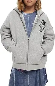 [Desigual] Girl's Sweat_Garden_Dis Sweatshirt, Black, 10 Years, Black, 10 Years