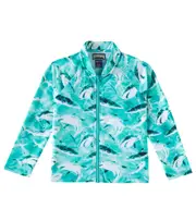 [Vilebrequin Kids] Vilebrequin Kids Ginko printed rashguard top Y 6 blue