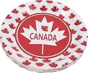 24pcs Maple Leaf Dining Plate Holiday Party Plates Dessert Tray Holiday Supplies Party Paper Trays Serving Dish Festive Supplies Dessert Serving Dish Canada Decoration Paper