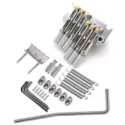 6 Strings Headless Electric Guitar Tremolo Bridge System Fanned Tailpiece Silver