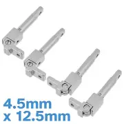 4pcs 4.5mm x 12.5mm Spring Hinge Assembly Acetate Eyeglass Frame Repair Part