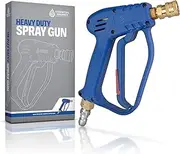 Short Pressure Washer Gun | Stubby with M22 Adaptors - Perfect Power Replacement Compatible Foam Cannon Handle ESSENTIAL WASHER Blue