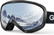 GlaRid OTG Ski Goggles, 100% UV Protection Anti Fog Ski Goggles Men, Snowboard Goggles Men, Women Adult, Youth