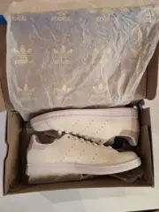 Adidas Stan Smith Shoes Women’s Size 10 Cloud White Pink Tint New in Box