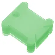 150 Pcs Plastic Floss Bobbins Thread Cards Cross DIY Sewing Storage Green