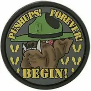Maxpedition Devil Dog Morale Patch Funny Army Drill Rubber Emblem SWAT - DVDGS