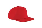 Beechfield Unisex Original Flat Peak Snapback Cap (Classic Red/Classic Red) (One Size)