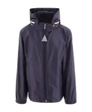 Moncler Enfant Logo Patch Zipped Jacket 8Y midnight blue