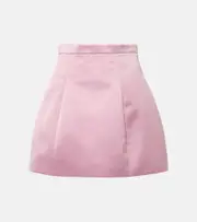 [Blumarine] Blumarine Duchesse high-rise satin maxi skirt AU 4 pink