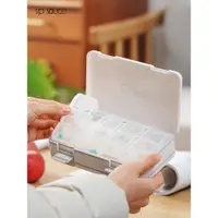 在飛比找ETMall東森購物網優惠-日本七天藥盒7天便攜每日分裝大容量防潮老人隨身藥品藥物收納盒