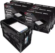 Short Comic Book Bin | Holds 150 Comics | Stackable Plastic Storage | Acid-Free