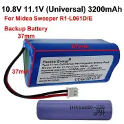10.8V 11.1V 3200mAh Rechargeable Battery For Midea Sweeper R1-L061D/E Backup