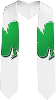[SKKNT] Irish Flag Print Graduation Shawl Stole For Academic Commencements Honor Sash Congratulations Gift