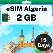 eSIM Algeria - 2 GB - 15 Days - Travel eSIM | QR code activation