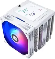 Peerless Assassin 120 Digital ARGB CPU Air Cooler, Top Cover Digital Temperature Screen,6 Heatpipes | 1850RPM PWM Fan Computer CPU Cooler, for AM4/AM5,Intel LGA115X/1200/1700/1851 (White)