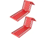 Generic 2X Folding Off Roading Traction Track Lightweight Nonslip Plate High Strength Tyre Mat Traction Boards for Truck Mud Pickups Sand