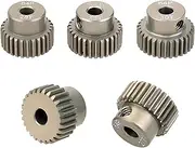 Brushless motor Pinion Motor Gear,step miter 5Pcs 64DP Spur Gear 3.175mm Inner Hole Gear 21T-25T 26T-30T 31T-35T 36T-40T 41T-45T 46T-50T Motor Pinion Gear For 1/10 Electric Car spur bevel(5pcs 26t 30t