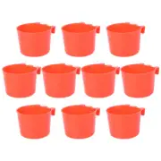 10pcs Chicken Feeder Trough Bird Drink Water Bowl Bird Water Cups Duck Food Bowl