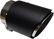 1Pcs Carbon Fiber + Stainless Steel Exhaust Tip Muffler Tailtip Muffler Tip Compatible For Jaguar XEL XFL XE 2015 2016-2023 Accessories