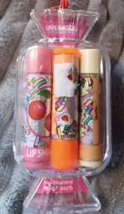 Lip Smackers Holiday Candy Collection 3 Piece Lip Balm Set