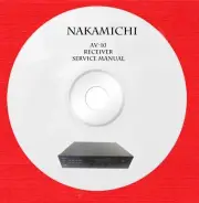 Nakamichi AV-10 Receiver Repair Service manual on 1 cd in pdf format