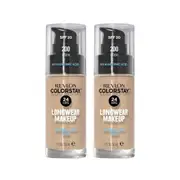 2 x Revlon ColorStay Makeup for Normal/Dry Skin 30mL - 200 Nude