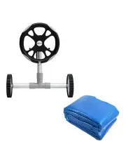 [Aqua Buddy] Aquabuddy Pool Cover 11x6.2m 400 Micron Silver 6.55m Roller