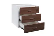Fixed Under Desk Drawers 2 Options - Casnan Walnut