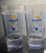 2024 US Open Tennis Honey Deuce Grey Goose Plastic Glass Cup SOUVENIR Set Of Two