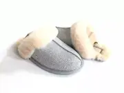 UGG SCUFFETTE II SPARKLE SILVER WOOL SHEARLING LINED SLIPPER US 6 / EU 37 / UK 4