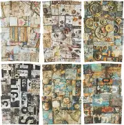 Vintage Collage Scrapbook Paper Set, 180 PCS Ephemera Pack for Junk Journaling,