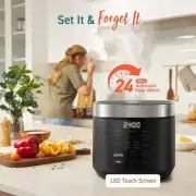 Olla arrocera de 10 tazas, mantiene caliente las 24 horas, 18 funciones arrocera