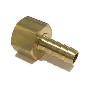 3/8 HOSE ID TO 1/2 FEMALE NPSM SWIVEL BRASS ADAPTER FITTING WITH GASKET
