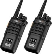 KSUN 2 Pack Two Way Radios Walkie Talkies Long Range 100 Miles, Built in Relay f