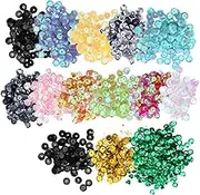 SHINEOFI 14 Packs Colorful Glitter Sequins for DIY Crafts Multicolor Spangles for Scrapbooking Handmade Projects Decoration