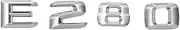 SCPCKZETZN for W211 W212 E-Class E280 Rear Lid Emblem Badge Number Words Letters Sticker E 280