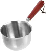 Zerodeko Pouring Oil Pot Melting Pot Easy to Clean Compact Design Ergonomic Handle Anti-scalding Induction Cooker Safe