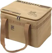 Camping Storage Bag, Heat-Resistant Cookware, Insulated Organizer Pouch, Large Capacity Travel Bag for Hiking, Backpacking, Beach Tents, and Outdoor Adventures, 26x38x30cm