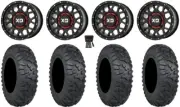 KS135 Grenade Black 15" Wheels 30" Terra Claw Tires Polaris RZR XP 1000 / PRO XP