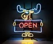 20"x16" Deer Open Welcome Hunters Neon Sign Light Lamp Business Beer Glass LY