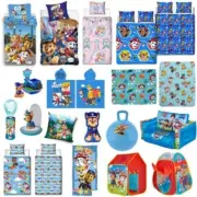 Paw Patrol Kids Bedroom - Bedding Night Light Play Tent Blankets Towels
