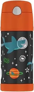 [Thermos] FUNTAINER F4101 Stainless Steel Kids Bottle, 12 Ounce, Space Shark