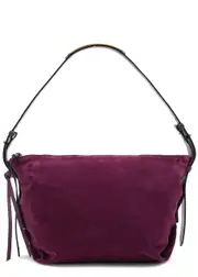 Isabel Marant Leyden Suede Shoulder bag - Plum ONE SIZE