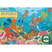 20pc eeBoo Jigsaw Puzzle 28x38cm Deep Sea Treasure Play Educational Game 3+