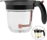 HSHGZSR Fat Separator Fat Strainer for cooking with Bottom Release and Oil Strainer 4 Cups (1000ml) Gravy Separator Measuring Cup Fat Skimmer Gravy Grease Separator for Gravy Sauces and Other Liquid