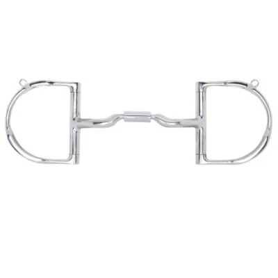 Myler Low Port Comfort Snaffle Dee Bit with Hooks, MB04 - Level 2, Pony Sizes