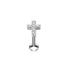 Piercing Ear Labret Lip Cross Paved
